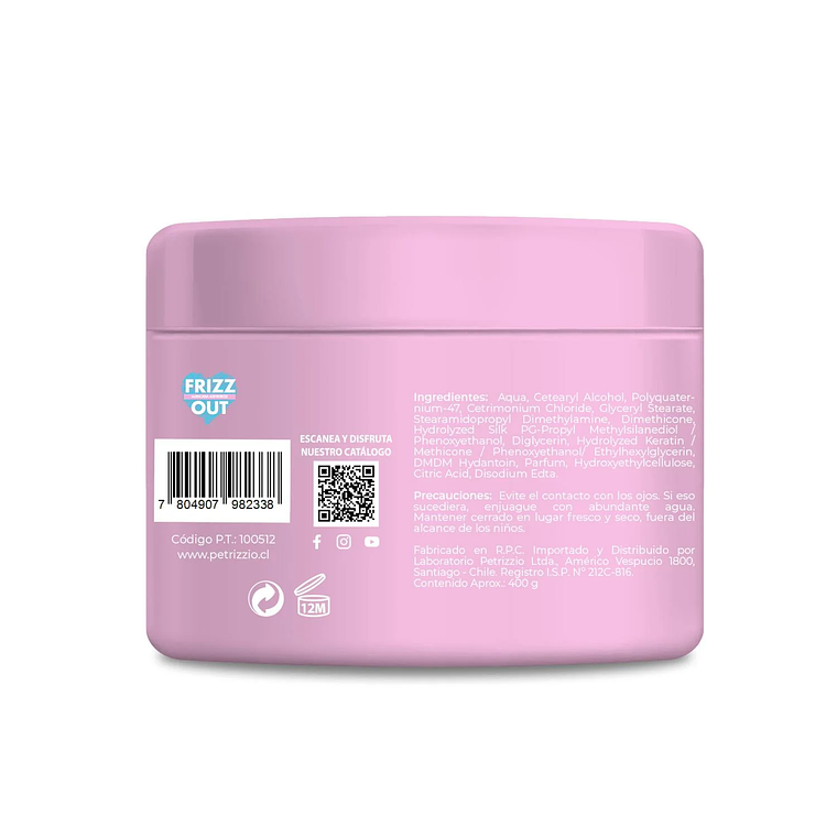 Mascarilla Antifrizz Frizz Out 400 G - PETRIZZIO 3