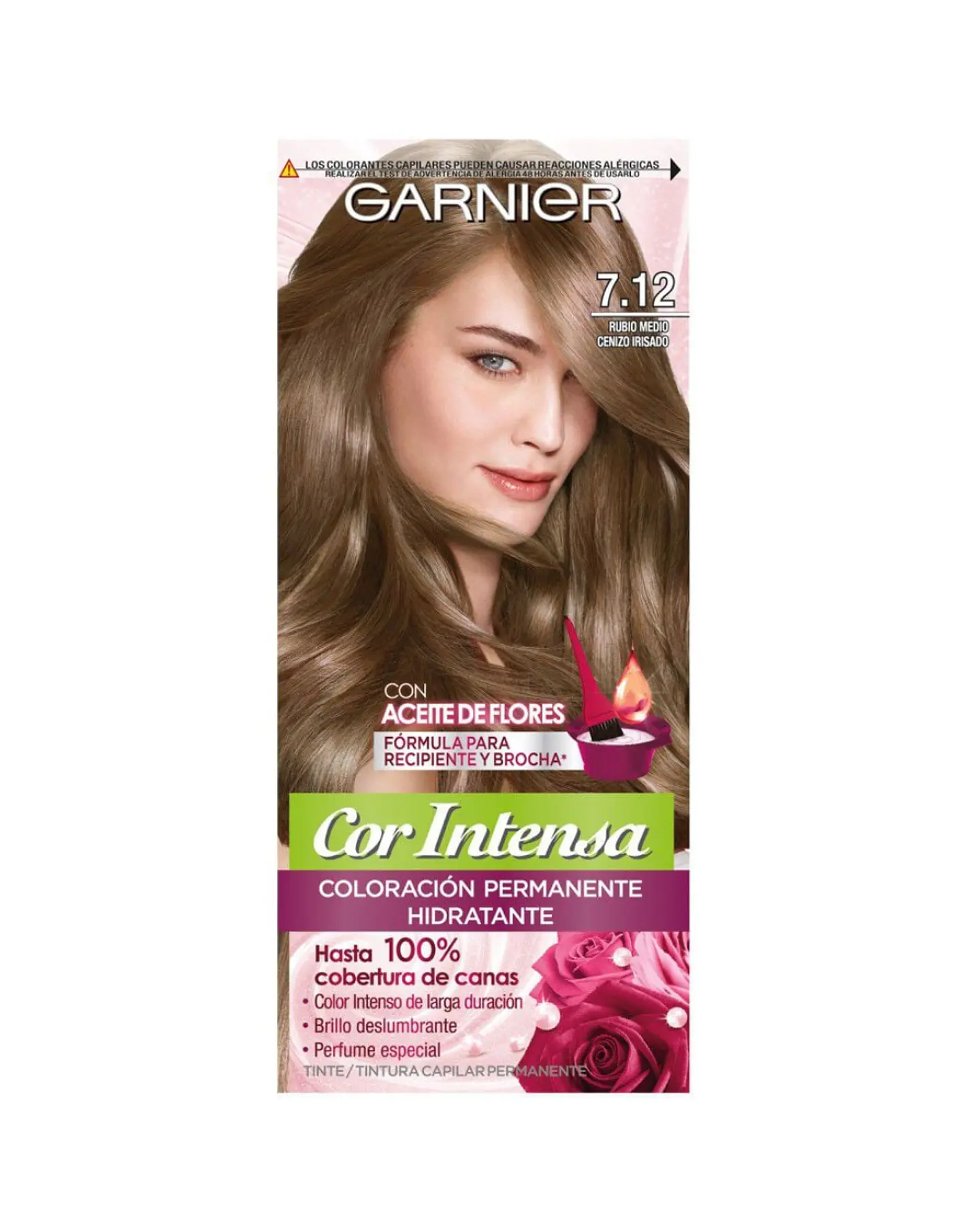 Tintura de Cabello Cor Intensa 7.12 Rubio Medio Cenizo Irizado - GARNIER 2