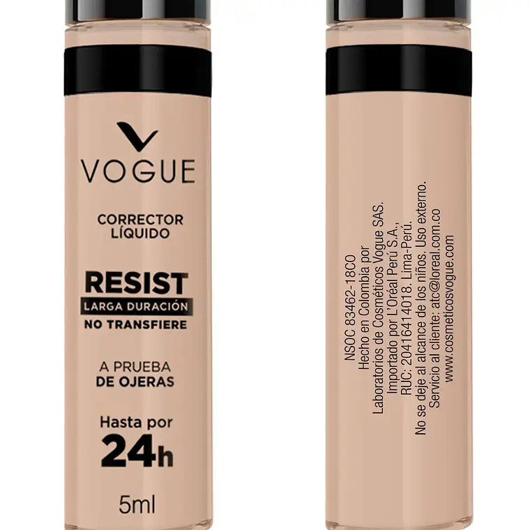 Corrector Liquido Larga Duración Natural 5 ML - VOGUE 4