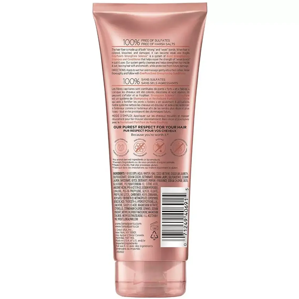 Shampoo Ever Pure Bond Strengthening 200 ML - LOREAL 3