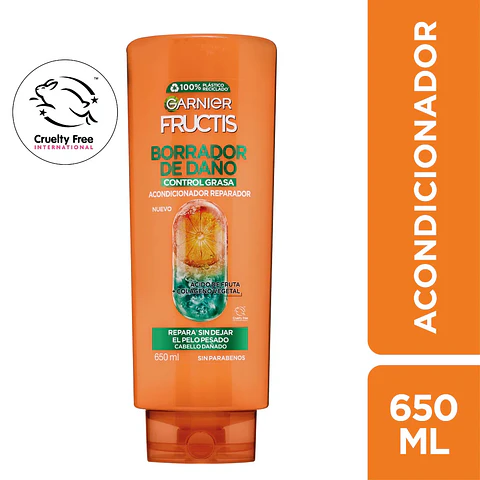 Acondicionador Borrador de Daño Control Grasa 650 ml - GARNIER