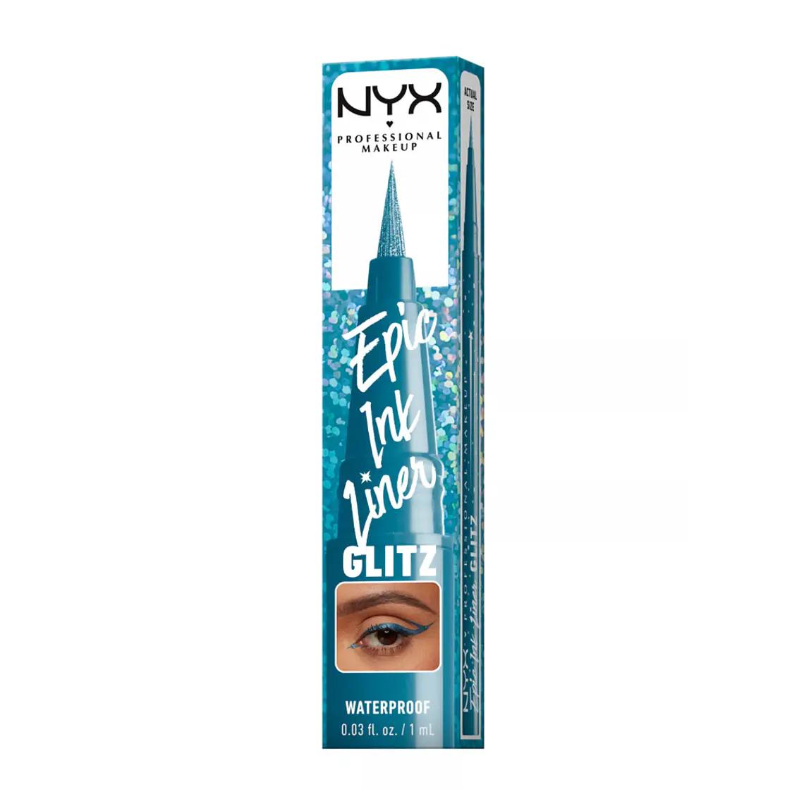 Delineador de Ojos Epic Ink Liner Glitz Tapered Twinkle - NYX 2
