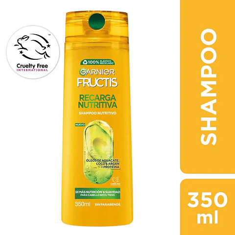 Shampoo Fructis Recarga Nutritiva 350ML - GARNIER