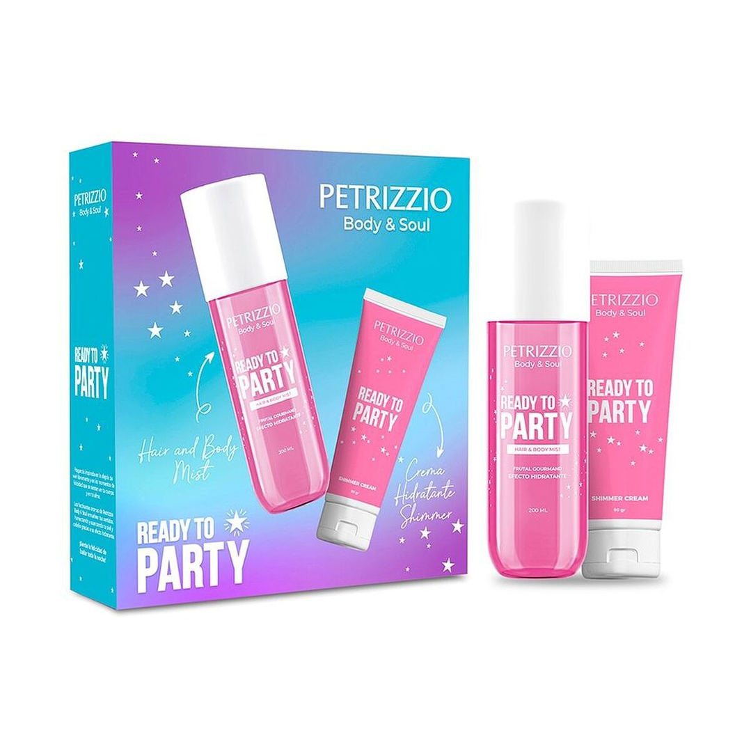 Set Body Mist Ready to Party + Crema Shimmer -  PETRIZZIO 1