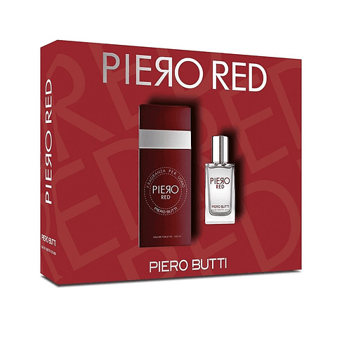 Set Perfume Piero Butti Hombre Red EDT + Miniatura