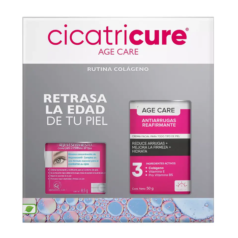 Pack Cicatricure Age Care Crema Reafirmante 50g + Contorno De Ojos 8,5g - CICATRICURE 1