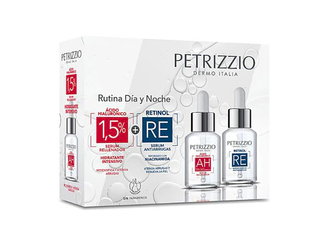 Set de Sérum Ácido Hialurónico + Retinol Rutina Día y Noche - PETRIZZIO