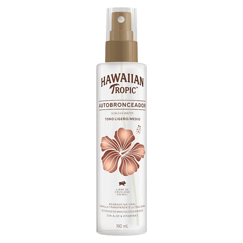 Bronceador Self Tanning Water 190 ML - HAWAIIAN TROPIC