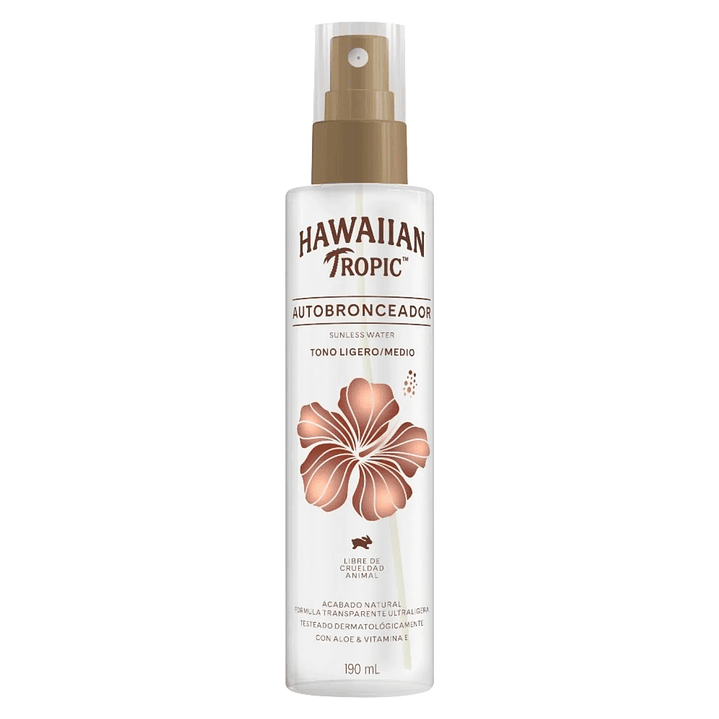 Bronceador Self Tanning Water 190 ML - HAWAIIAN TROPIC 1