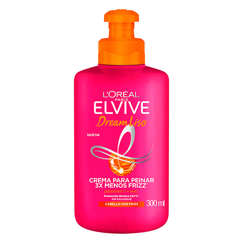 Crema de Peinar Elvive Dream Liso Keratina 300 ML - LOREAL