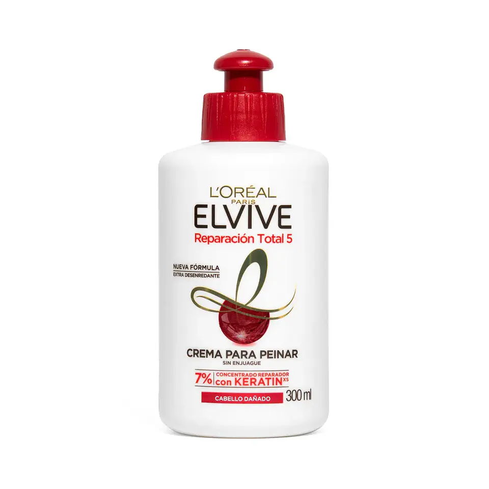 Crema para peinar Elvive Reparación Total 5 300 ML - LOREAL 2