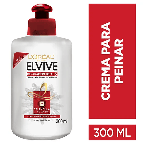 Crema para peinar Elvive Reparación Total 5 300 ML - LOREAL