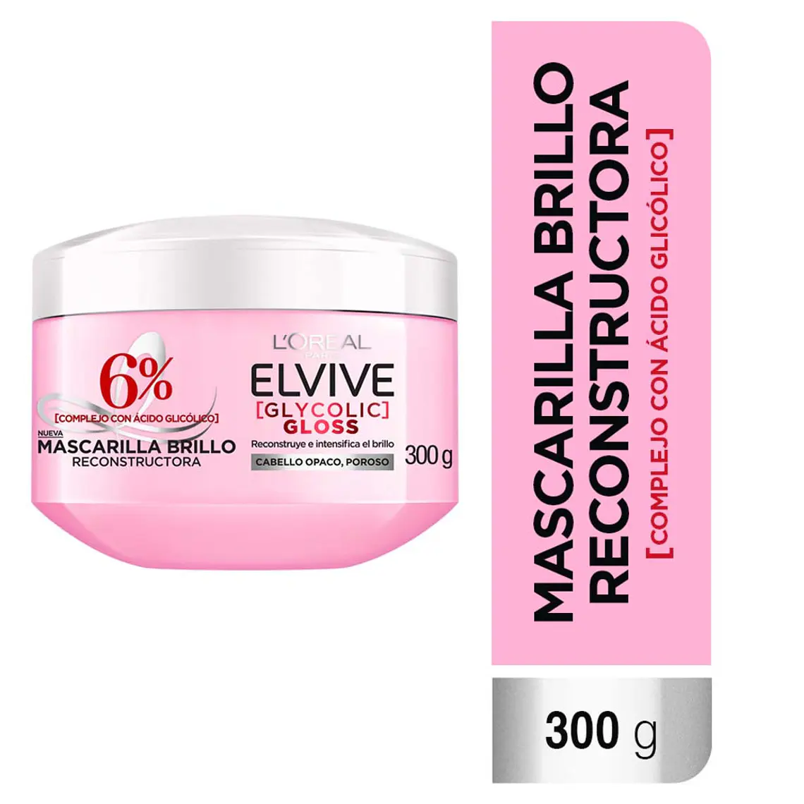 Mascarilla Elvive Glycolic Gloss 300 ML - LOREAL  1