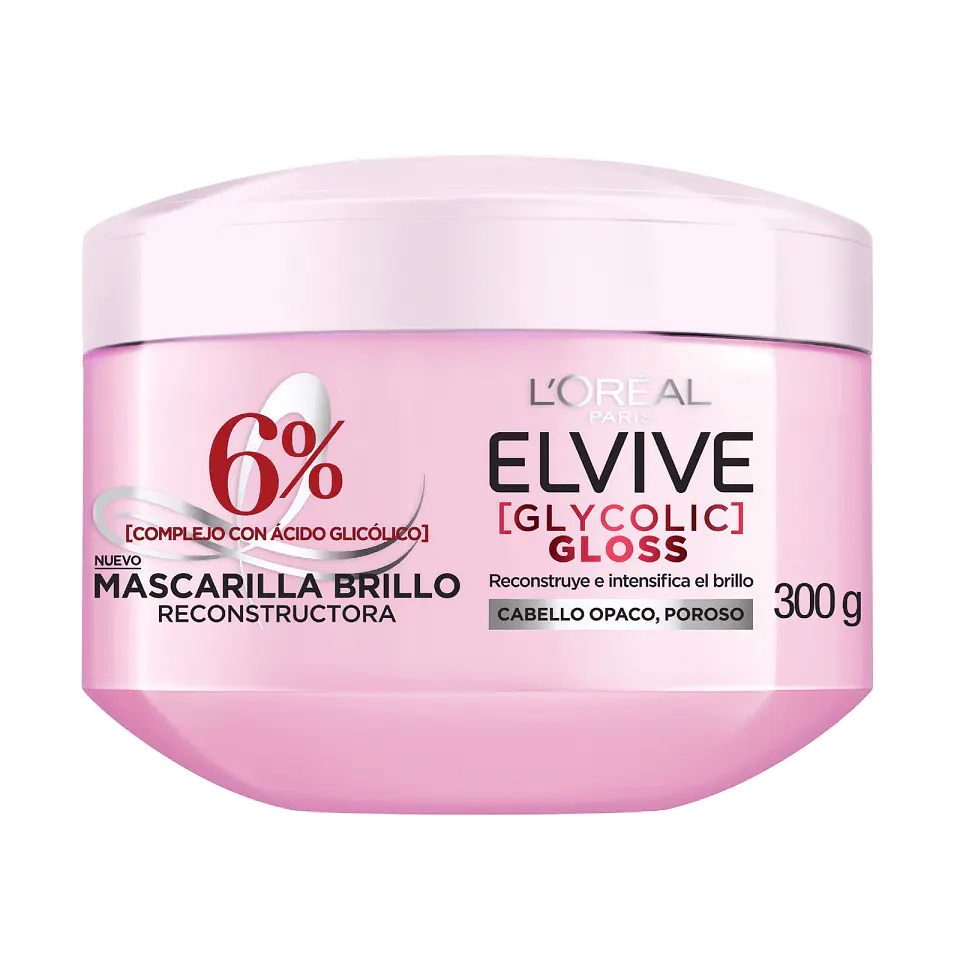 Mascarilla Elvive Glycolic Gloss 300 ML - LOREAL  2