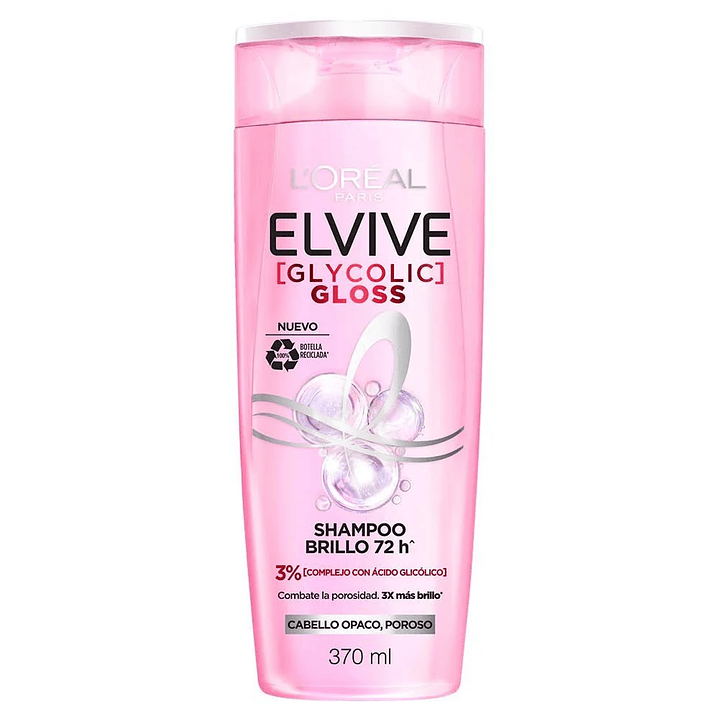  Shampoo Elvive Glycolic Gloss 370 ML - L0REAL 2