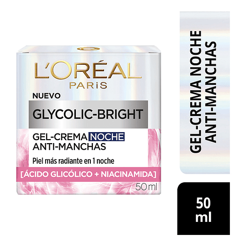 Crema de Noche Loreal Glycolic Bright 50 ML - LOREAL