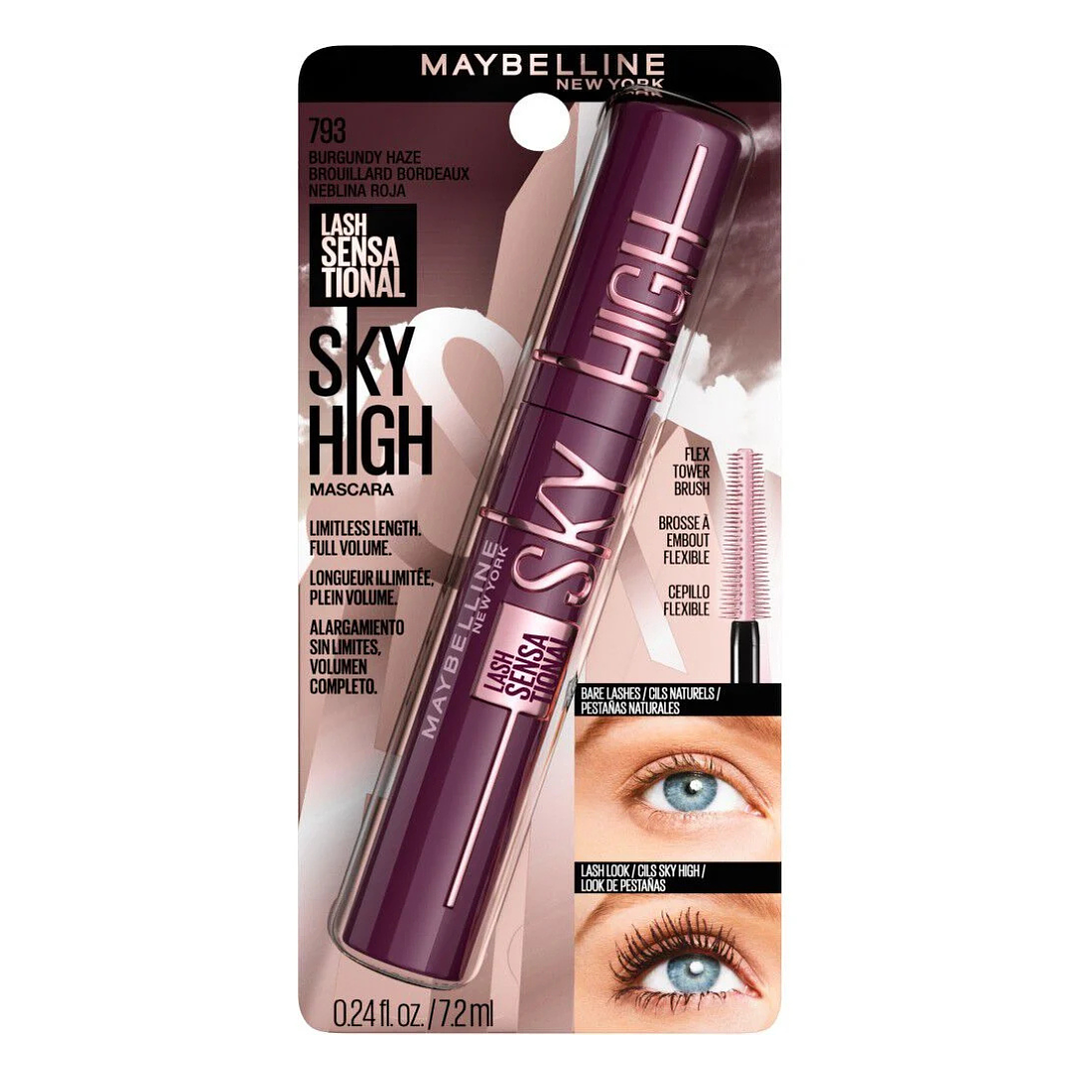 Máscara de Pestañas Lash Sensational Sky High Burgundy Haze - MAYBELLINE 3