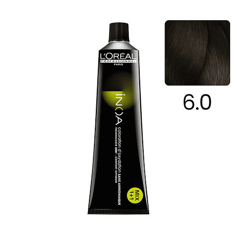 Tintura INOA 6.0 Rubio Oscuro Profundo 60 G - LOREAL PROFESSIONNEL