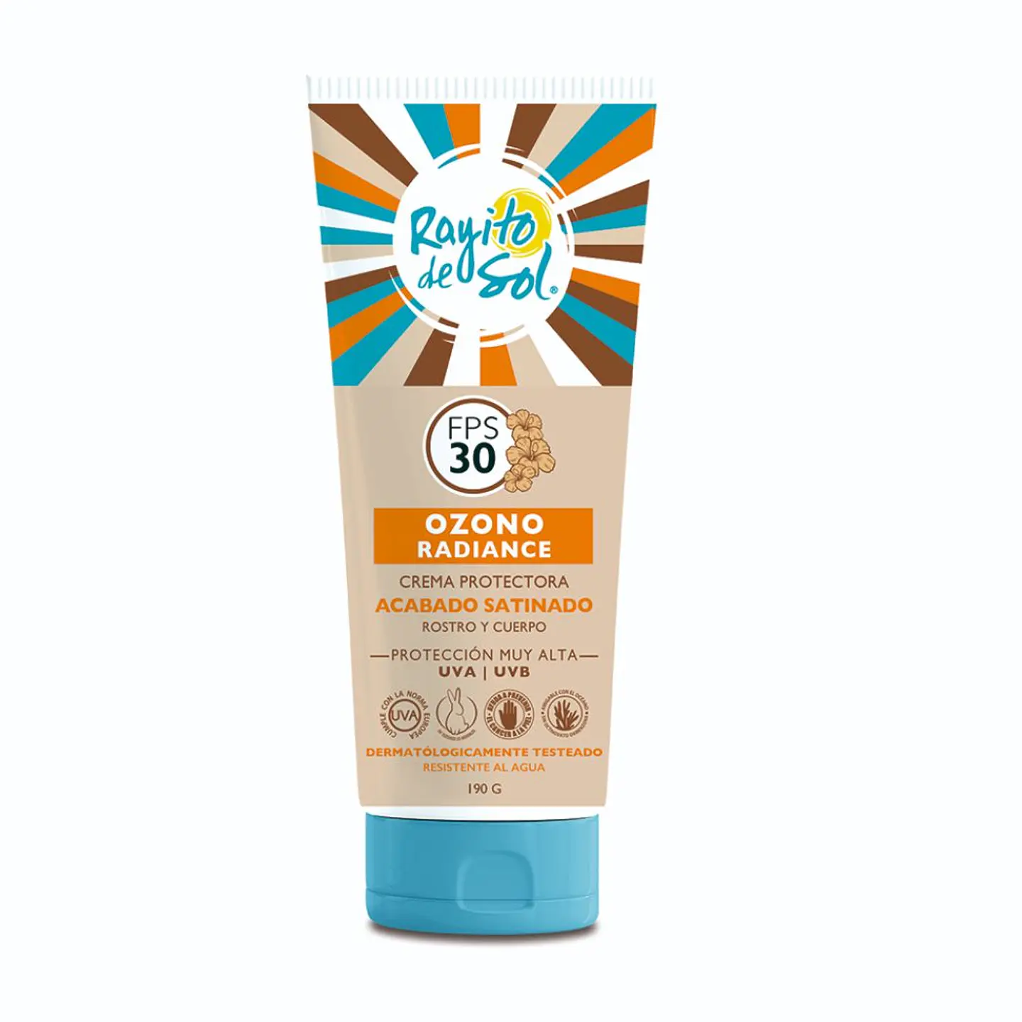 Crema Protectora Ozono Radiance Acabado Satinado  Fps 50 190g - RAYITO DE SOL 1