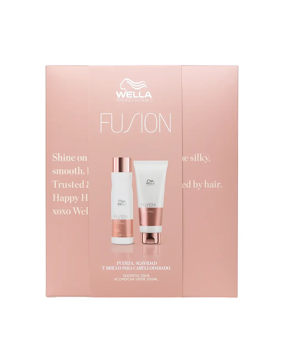Pack Fusion Sha 250 ML + Acond 200 ML Oil Reflections + Secador de Cabello  - WELLA 2