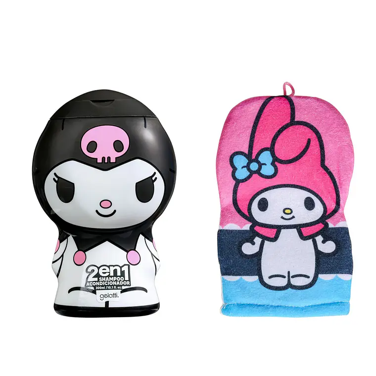 Set Shampoo 2en1 & Guante De Baño, My Melody Kuromi  - GELATTI 3