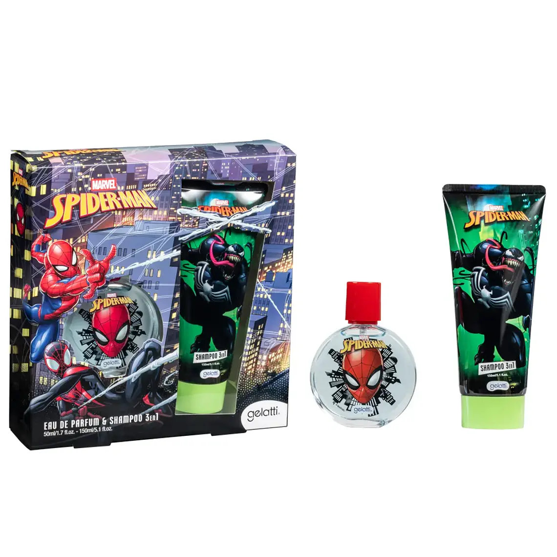 Set Perfume + Shampoo 3 en 1 Spider-Man - GELATTI 2