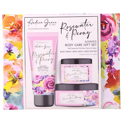 Set Cuidado Coporal Andrea Grace 3 Piezas - ANDREA GRACE