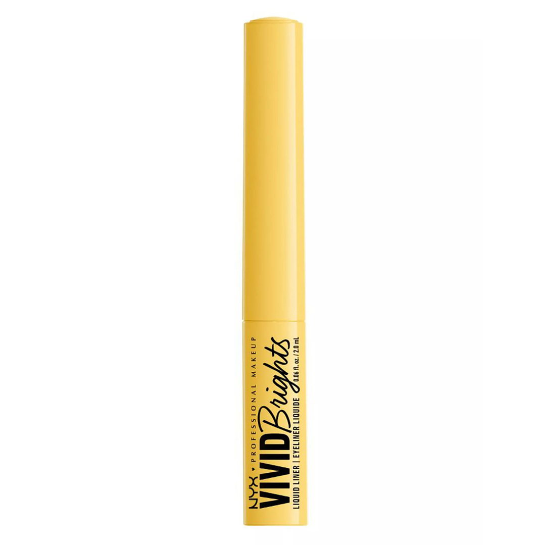 Delineador De Ojos Líquido Vivid Bright Liquid Liner Yellow - NYX 2