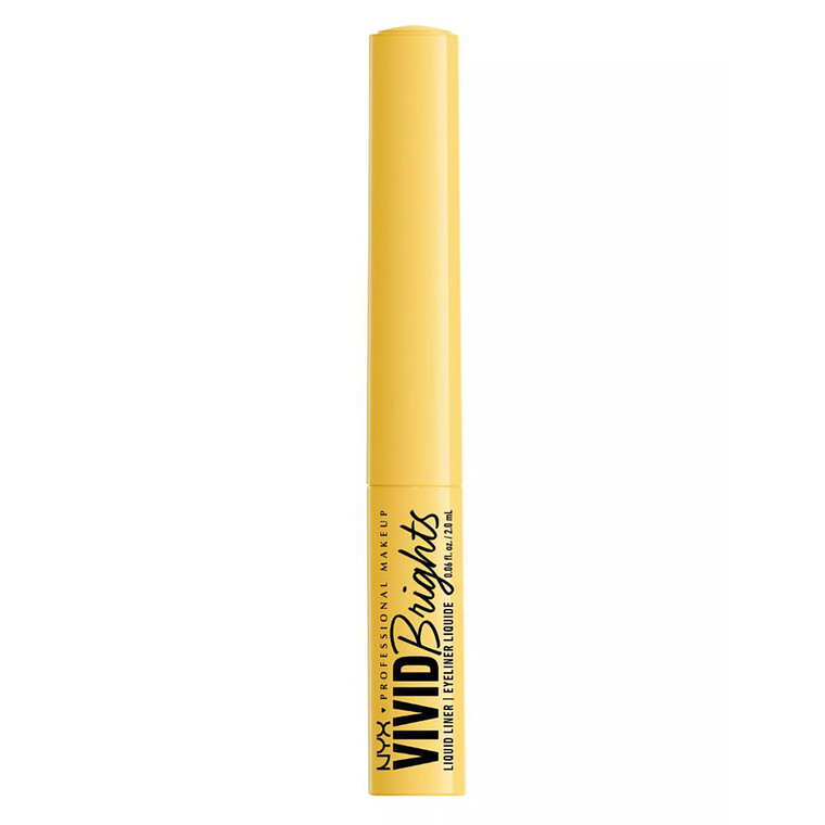 Delineador De Ojos Líquido Vivid Bright Liquid Liner Yellow - NYX 2