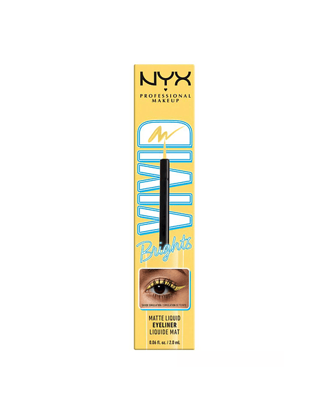 Delineador De Ojos Líquido Vivid Bright Liquid Liner Yellow - NYX