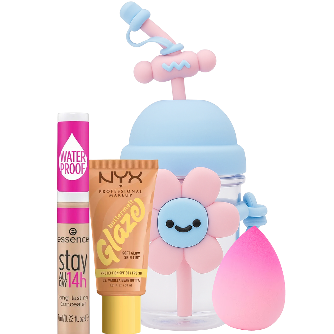 Set Flower Bottle Celeste 1