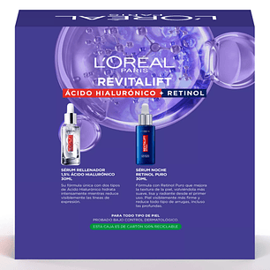 Pack Retinol + Serum Ácido Hialurónico - LOREAL