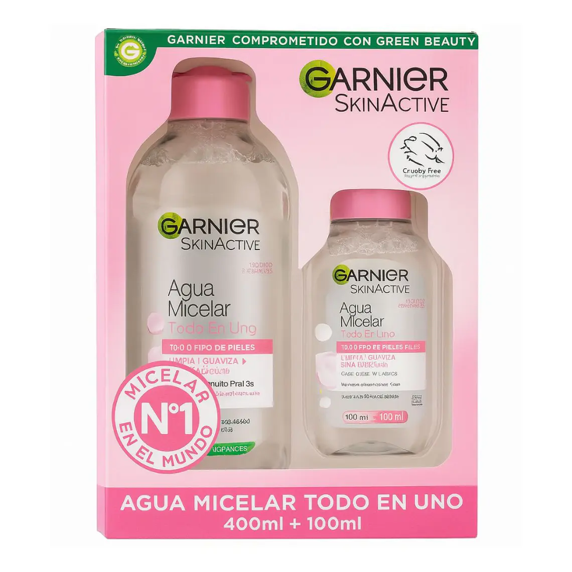 Pack Agua Micelar Todo En Uno 400 ML + 100 ML - GARNIER 1