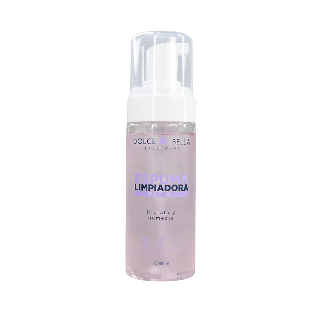 Limpiador Facial Espumoso Extracto de Café, Coco y Aloe Vera 150 ml - DOLCE BELLA 1