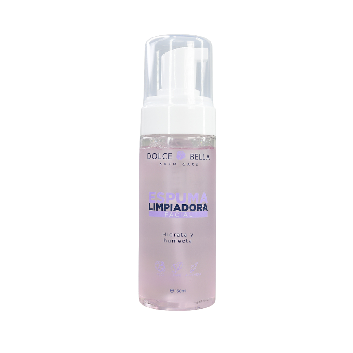 Limpiador Facial Espumoso Extracto de Café, Coco y Aloe Vera 150 ml - DOLCE BELLA 1