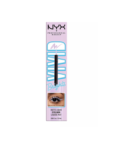 Delineador De Ojos Líquido Vivid Bright Liquid Liner Lilac Link - NYX