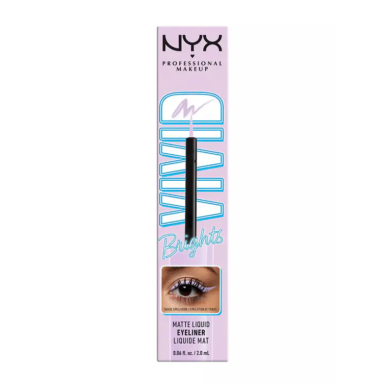 Delineador De Ojos Líquido Vivid Bright Liquid Liner Lilac Link - NYX 1