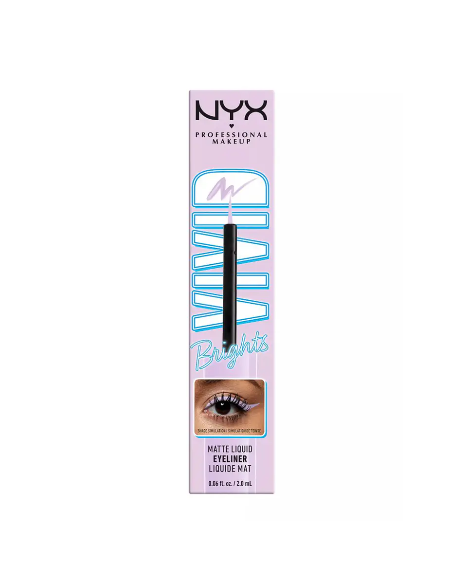 Delineador De Ojos Líquido Vivid Bright Liquid Liner Lilac Link - NYX 1