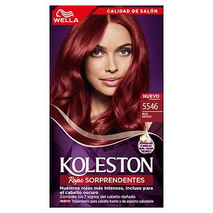 Kit Tintura Permanente Hidratante 5546 Rojo Exótico  + Activador De Color - WELLA