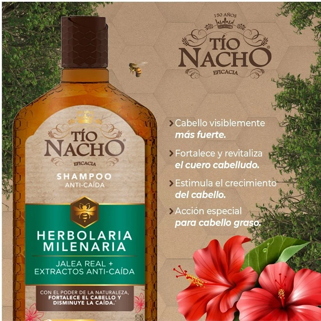 Shampoo Herbolaria 415ml - TIO NACHO 3
