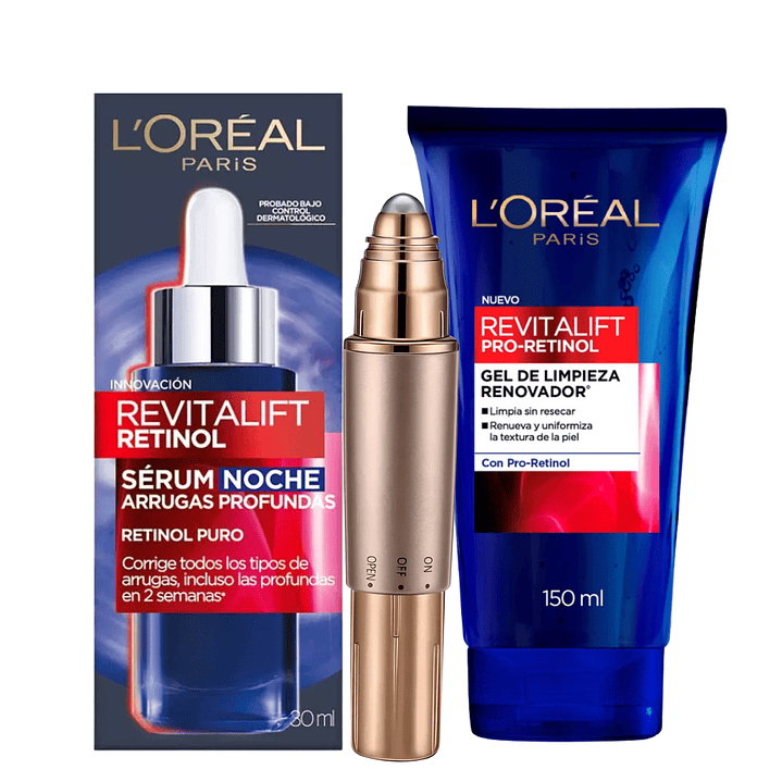 Set Rostro Retinol + Masajeador Facial 2