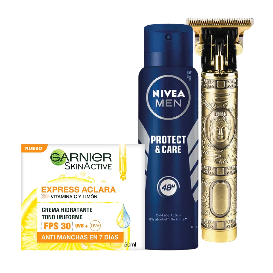 Pack Men Nivea + Maquina De Afeitar 2