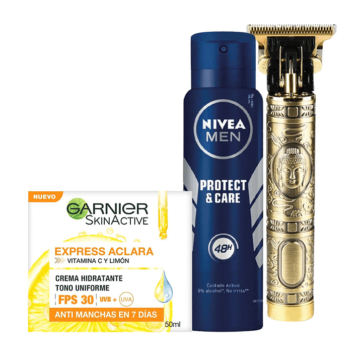 Pack Men Nivea + Maquina De Afeitar 2
