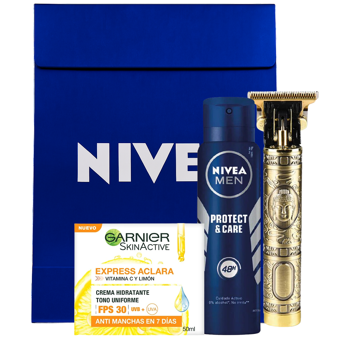 Pack Men Nivea + Maquina De Afeitar 1