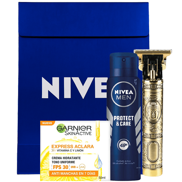 Pack Men Nivea + Maquina De Afeitar 1