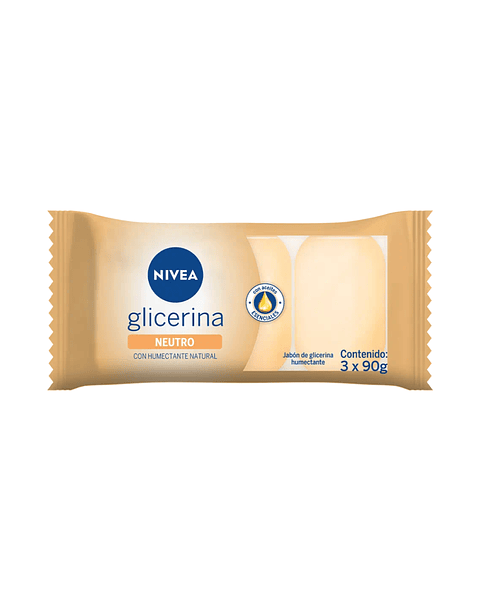 Jabón De Barra Glicerina Aceites Esenciales 3x90G - NIVEA