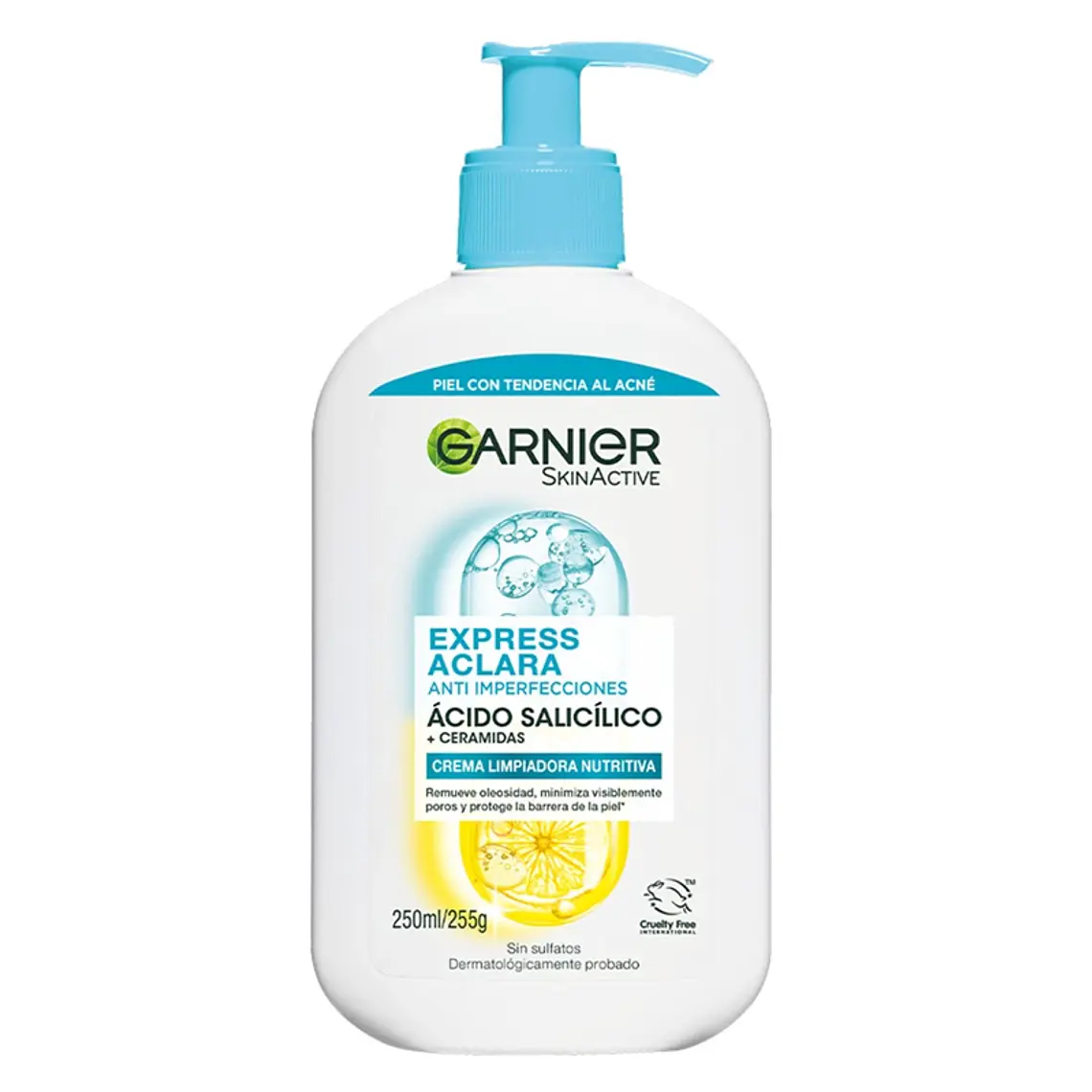 Limpiador Facial Garnier Express Aclara Anti Imperfecciones Ácido Salicílico 250 ML - GARNIER 1