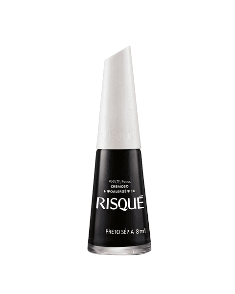  Esmalte De Uñas Hipoalergénico Preto Sépia 8 ML - RISQUE