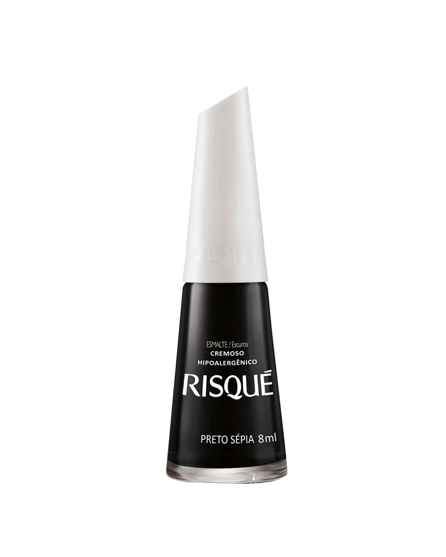  Esmalte De Uñas Hipoalergénico Preto Sépia 8 ML - RISQUE 1