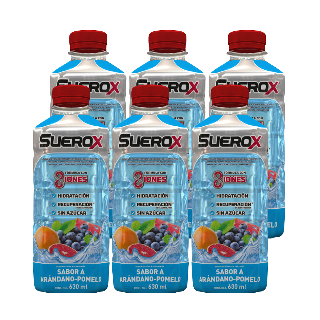 Suerox Bebida Isotónica Arándano-Pomelo 630 ML X6 - SUEROX 1